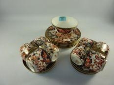 Eight  19th/20th century Derby coffee cans and saucers with six plates