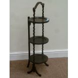 Victorian cast iron and brass 4' double bedstead