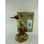 Royal Crown Derby Woodpecker painted by CD Slack date code XXXI 15cm (boxed)
