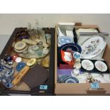 Minton, Wedgwood, Royal Crown Derby, other boxed and unboxed ceramics, chemist bottles,