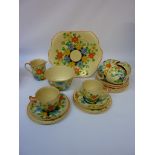 Gray's Pottery Floral pattern 21 piece tea service