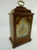 20th century miniature walnut cased bracket clock by Chas. Frodsham 'Clockmaker to H.