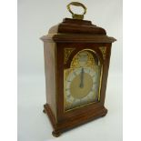 20th century miniature walnut cased bracket clock by Chas. Frodsham 'Clockmaker to H.