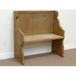 Traditional pine hall bench pew,