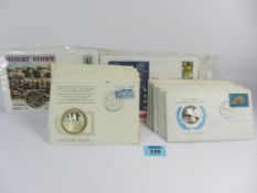 United Nations First Day Covers with silver medals 1976 (11);