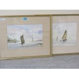 Sailing Boats off the Coast,