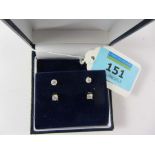 Two pairs dress ear-rings stamped 925