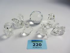 Swarovski crystal - seven pieces (six boxed)