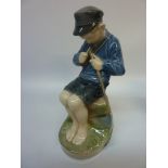 Royal Copenhagen figure of a fisher boy H18cm