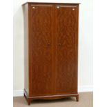 Stag Minstrel vintage retro mahogany double wardrobe,