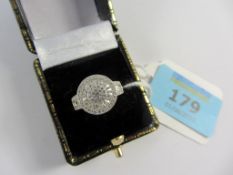 Cubic Zirconia dress ring stamped 925