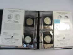 The History of the United States silver coin collection - The Franklin Mint in one album