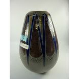 1950s German art pottery vase, incised signature and impressed marks to base,