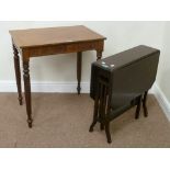 Early 19th century mahogany occasional table and a mahogany drop leaf Sutherland table (2)