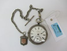 Victorian Kay's 'Perfection Lever' Swiss made hallmarked silver pocket watch,