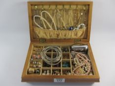 Costume jewellery in one box