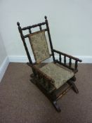 Early 20th century child's American rocking chair H62cm