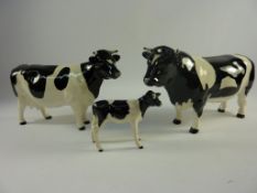 Beswick Fresian bull 'Ch. Coddington Hilt Bar', cow 'Ch.