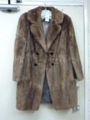 Mink fur coat