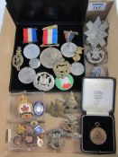 Collection of cap badges,