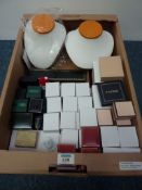 Shop stock - jewellery display stands and assorted jewellery boxes in one box