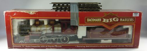 G Gauge Bachmann Big Haulers Atchison Topeka & Santa Fe locomotive and tender (boxed)