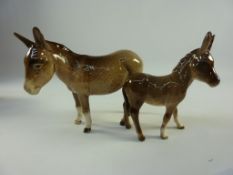 Beswick donkey and foal (2)