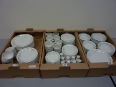 Extensive Churchill tea and dinner service in three boxes