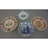 Set of nine Wedgwood 'The Great Racing Clippers' collectors plates,