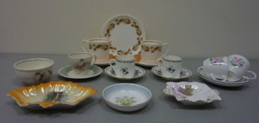 Shelley 'Chelsea' cups and saucers,