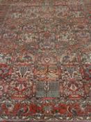 Large Persian red ground carpet rug,