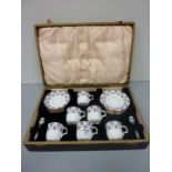 E. Brain & Co. Foley China 24 piece coffee service c. 1930, Pattern No. 744 Reg. No.