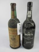 Port - Taylor's 10 years old tawny port bottle 1976 and Dow's 1985 vintage port bottled 1987