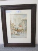 York Minster, watercolour signed and dated by C J Norton 1926,