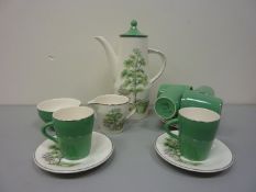 Palissy 'Silver Birch' coffee service - six place settings