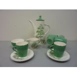 Palissy 'Silver Birch' coffee service - six place settings