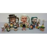 Two Royal Doulton character jugs 'The Lawyer' and 'Izaak Walton', collection of Artone,