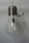 Oversized 'light bulb' centre light fitting H53cm exl.