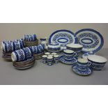 Cauldon China blue and white tea and coffee service