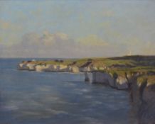 Walter Goodin (British 1907-1992): Flamborough Cliffs,