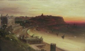 Walter Linsley Meegan (British c1860-1944): South Bay Scarborough at Eventide,