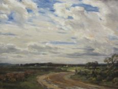 Arthur Friedenson (Staithes Group 1872-1955): 'The Arne Road' Dorset,