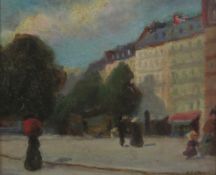 Ruth Cecil Latter (1869-1949):  'Place de L'Observatoire Paris', oil on panel signed and dated 1905,