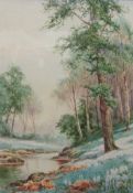 Sidney Valentine Gardener (Staithes Group 1869-1957): Woodland Stream,