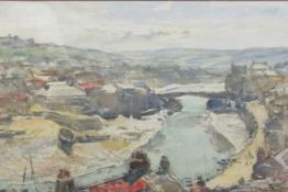 Frederic Stuart Richardson (Staithes Group 1855-1934): View over Whitby and Tate Hill Sands,