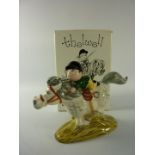 John Beswick Norman Thelwell 'Pony Express' grey pony with rider (boxed)
(two small chips to base)