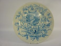 Royal Worcester commemorative plate featuring George V and Queen Mary,