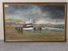 Scarborough Lifeboat on the Foreshore,