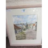 'Wykeham North Yorks' watercolour signed by D Broadbent