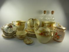 Art Deco period teaware, other teaware, Old Hall sugar shaker,